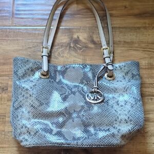 Michael Kors Snake Print Tote